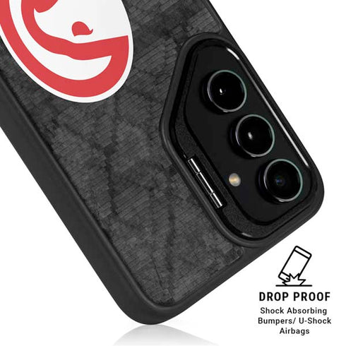 NBA Atlanta Hawks Dark Rust Galaxy S25 Kickstand Case